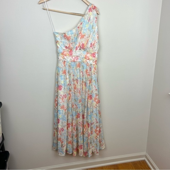 NWT Likely Sara Midi Dress one‎ shoulder body complementing fit & flare - Picture 5 of 13